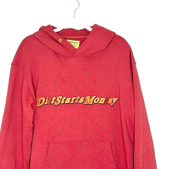 Diet Starts Monday Men's Medium DSM Cotton French Terry Graphic Hoodie - Picture 3 of 8